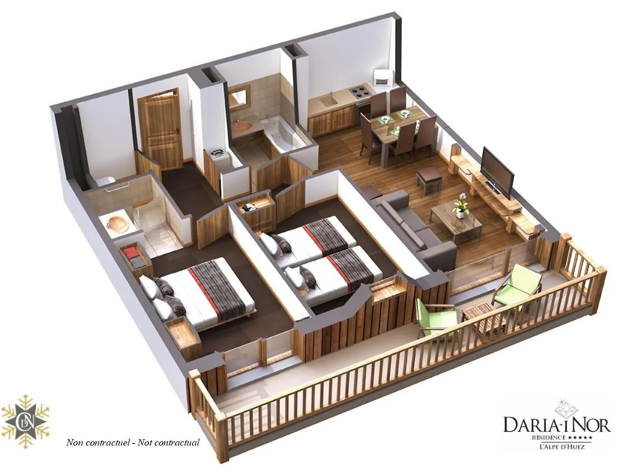 Residence Daria-I Nor By Les Etincelles Alpe d'Huez Apartmanhotel